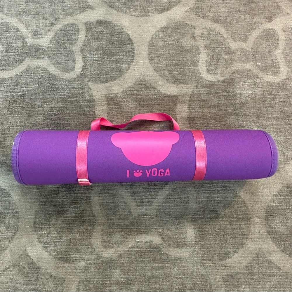Build-A-Bear Purple Yoga Mat w Pink Accents